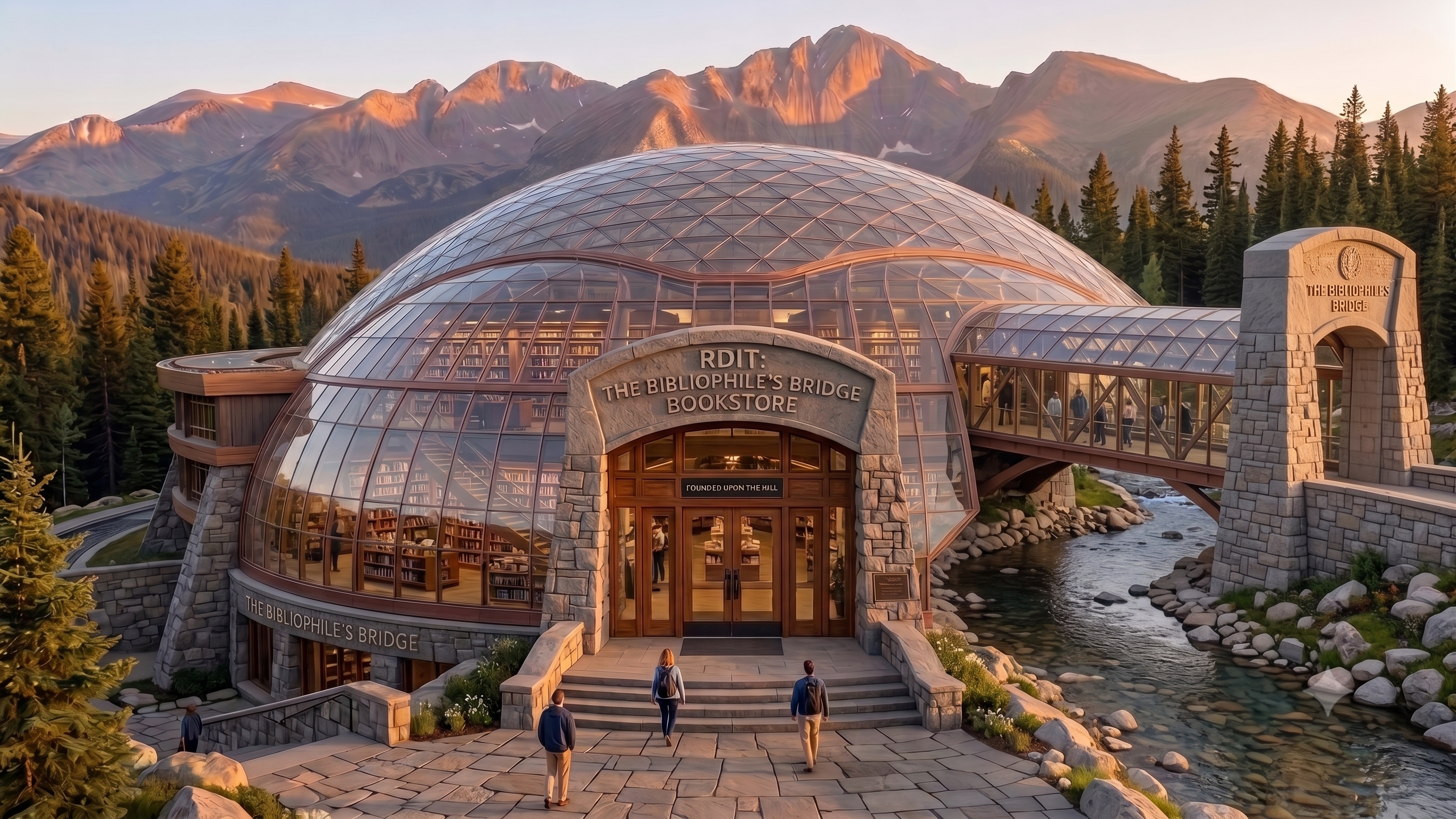 RDIT: The Bibliophile's Bridge Bookstore Geodesic Dome