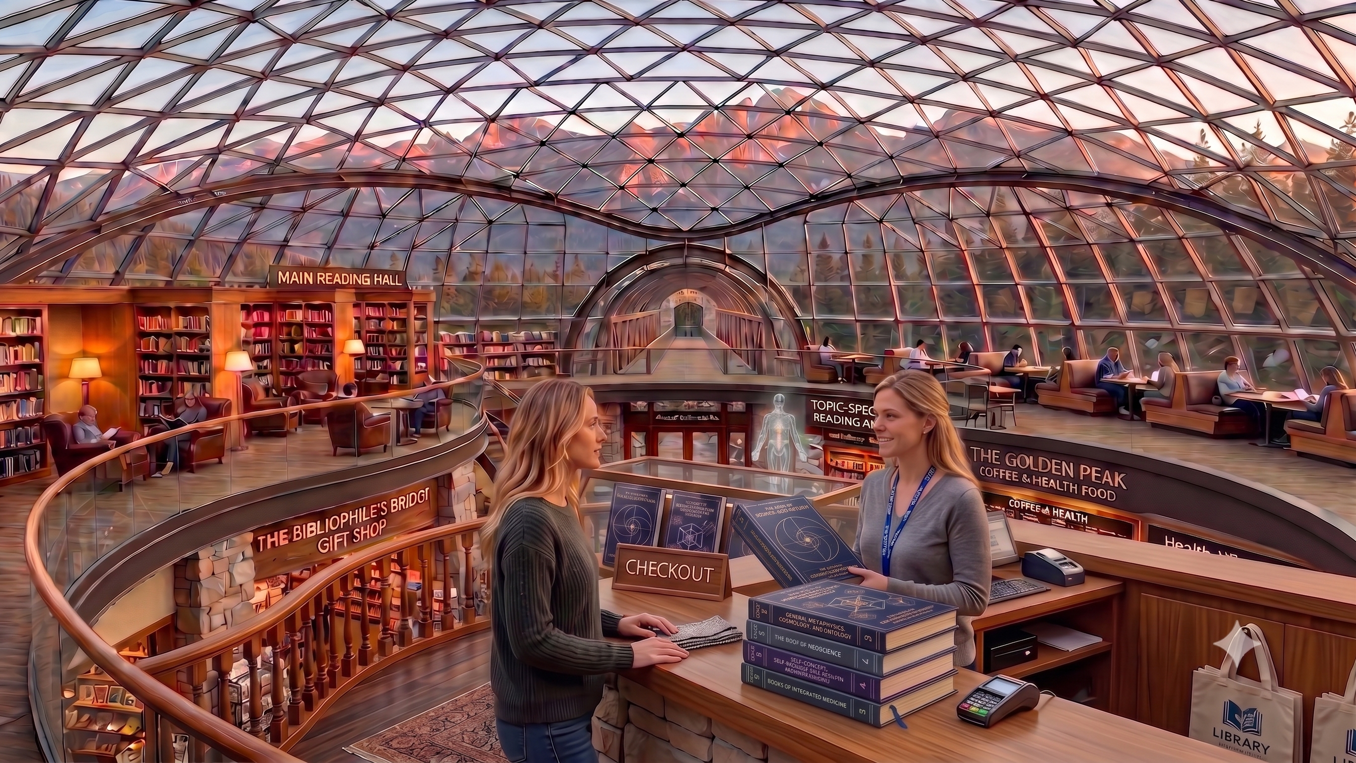 Bookstore Mezzanine Checkout